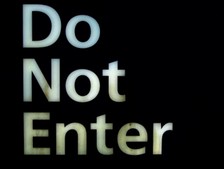 Do Not Enter